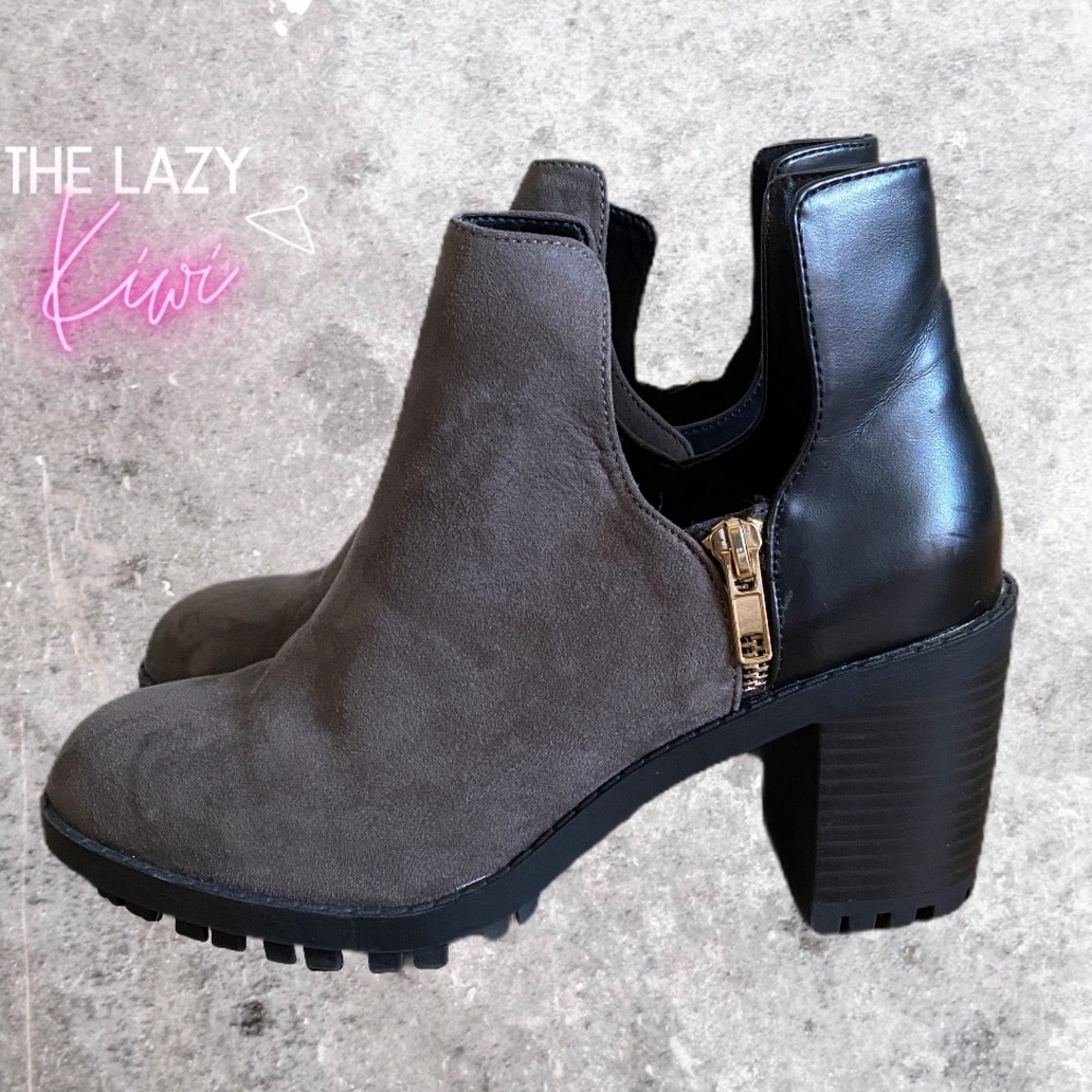 ZARA Ankle Heel Boot Sz 8